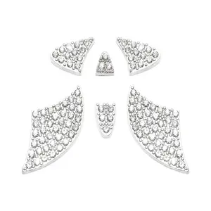 Car Steering Wheel Decorative Sticker, 1 Set Car Steering Wheel Decorative Glass Sticker, Universal Car Interior Decoration Accessories Compatible with Toyota MARKX, Camry, Highlander, Corolla, RAV4