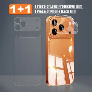 TrueSkin Feel for iPhone 17 Series | Hydro Film + Lens Guard Medical-grade TPU conforms like a second skin. Fully clear, leaves no residue, protects clarity. Delivers seamless, undetectable coverage from back to lens for your new iPhone.