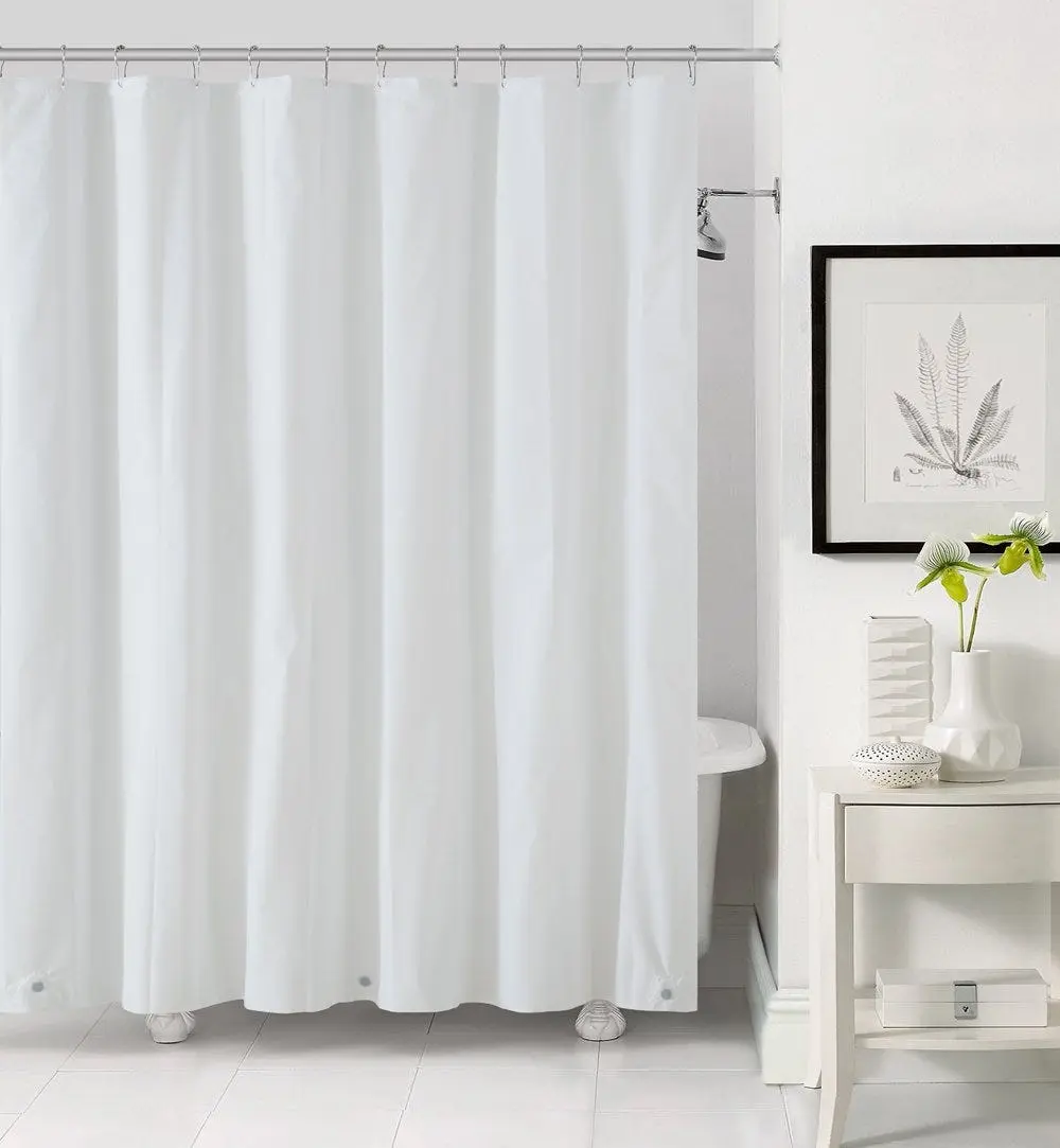 70 x 72 in. PEVA Light Weight Shower Liner, White