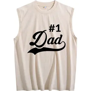 Summer Sports Vest for Men – Breathable #1 Dad Pattern, Comfortable Lightweight Fabric, Great Gift for All Seasons