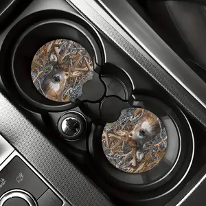 Arrives in US in as little as 3 business days2pcs Deer Camo Hunting Absorbent Car Cup Holder Coaster Mats - Car Interior Accessories for Women & Men, Water Cup Coaster for Car Vehicle & Home Desk