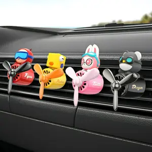 Pilot Car Air Freshener with Propeller, Car Diffuser, Dashboard Air Freshener, Hanging Perfume Pendants, Ocean Scented Car Interior Decor