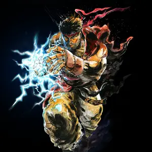Amazing Art Print Ryu Street Fighter Ready to Do Hashogeki for Wall Decor 12x16 Dynamic Touch for Living Rooms & Bedrooms