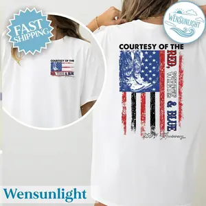 Courtesy Of Red White And Blue Shirt, 4th of July Shirt, 250th Anniversary Freedom Shirt