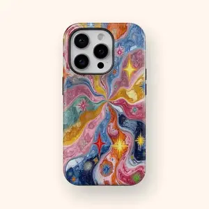 Psychedelic Starburst Phone Case,phone Case Suitable for Iphone 11/12/13/14/15/16/17 Pro Promax Plus Air and Samsung S22/S23/S24/S25 Plus Ultra Fe