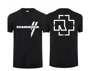 Industrial Metal Band Inspired Double-Sided Graphic Tee, Front & Back Symbol Print Shirt, Vintage Rock Style T-Shirt, Mens Graphic Tee, Oversized Streetwear Shirt, Cotton Graphic Tee, Music Fan Shirt, Summer Graphic Tees, Trendy T Shirts,