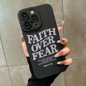 Simple Fashion Letter Pattern Silicone Tpu Anti-Drop Shockproof Phone Case Cover, Compatible with iPhone 17 16 15 14 13 12 11 Plus Pro Max