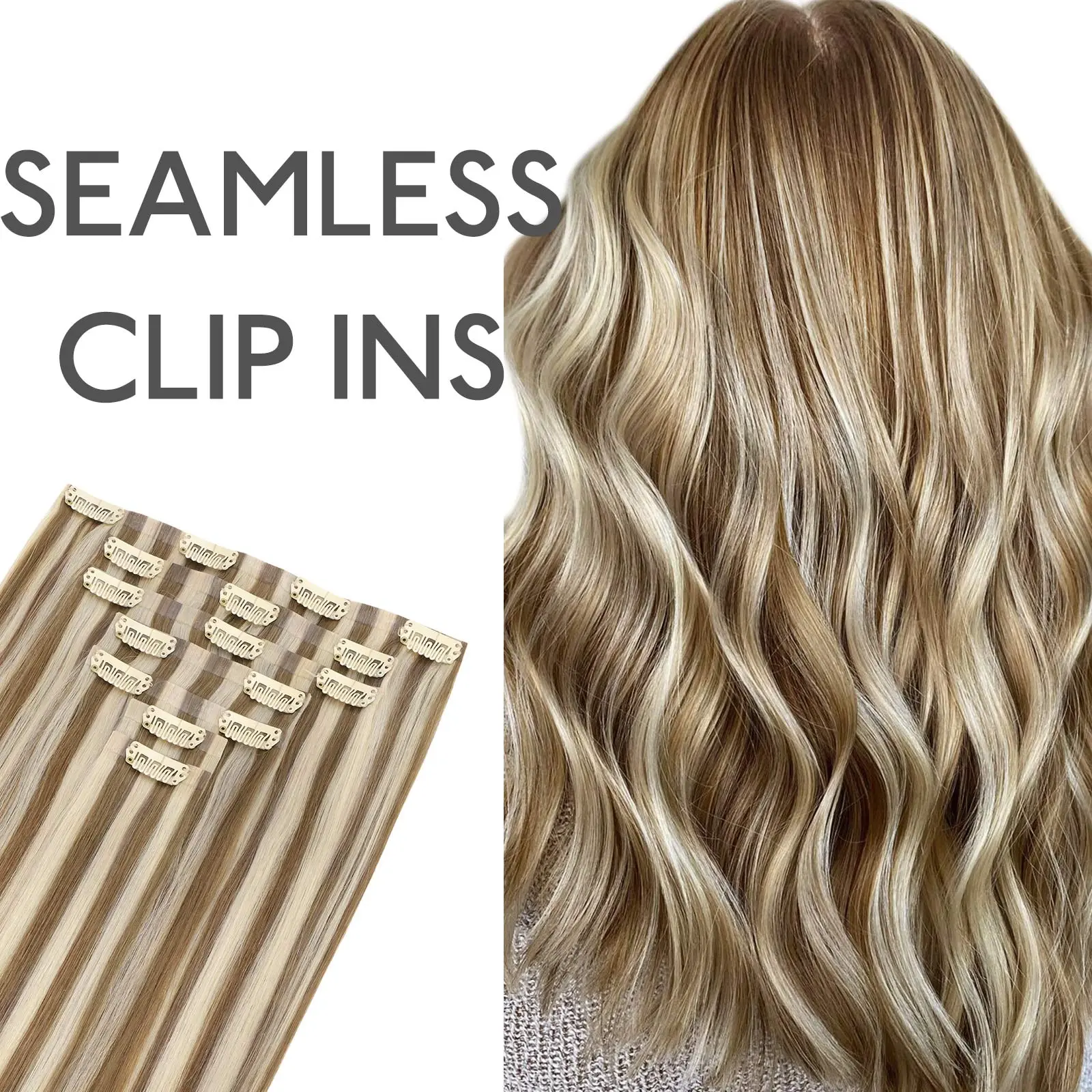 #8B/60B Ash Brown with Platinum Blonde Highlights