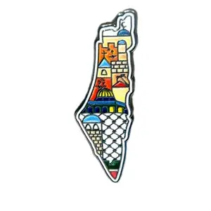 Jerusalem Hard Enamel Badge / Pin / Brooch with premium backing