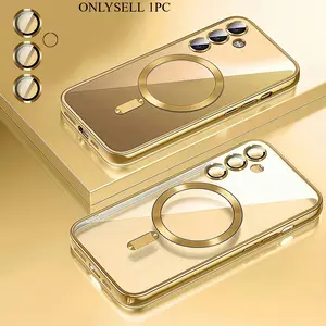 Magnetic Phone Case with Camera Lens Protector, 1 Count Phone Protective Cover, Shockproof Phone Cover, Phone Accessories Compatible with Samsung A36 A56 A26 A16 A17 A55 5G A35 5G A15 A25 A05S A06 A07 S25FE, Casing