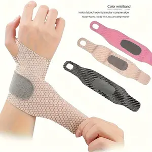 Ultra-Thin,Adjustable Wrist Brace for Men & Women - Breathable Carpal Tunnel Support, Lightweight Sports Protector for Basketball, Hand Arm Cuffs Healthcare Tool Black