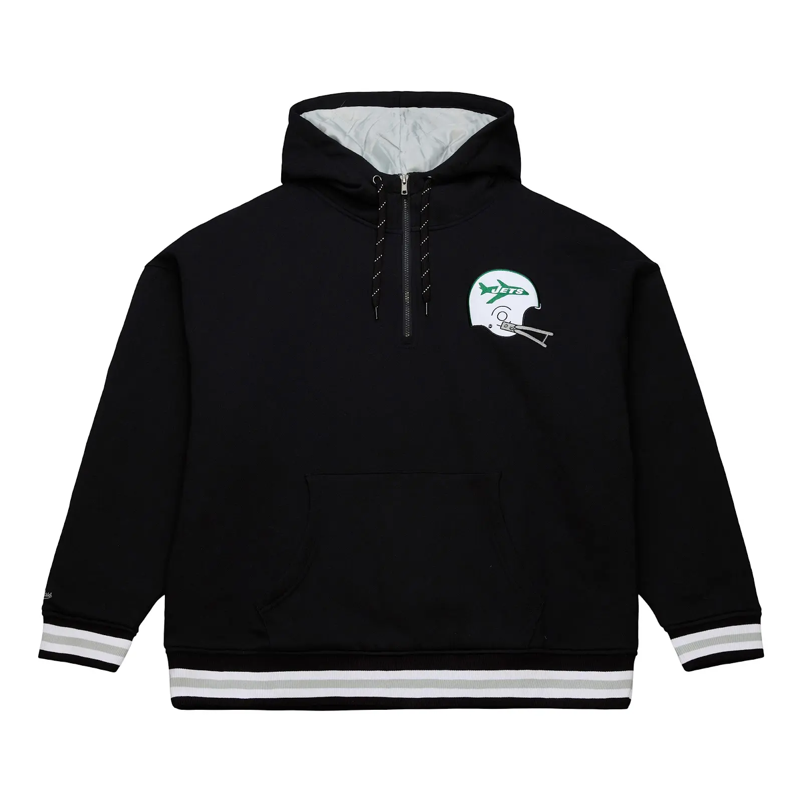 New York Yankees Navy Throwback Quilted Fleece Quarter-Zip Hoodie - Vintage MLB Sweatshirt, Retro Streetwear, Mitchell & Ness