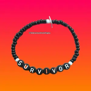 SURVIVOR Self Care Seed Bead Bracelet