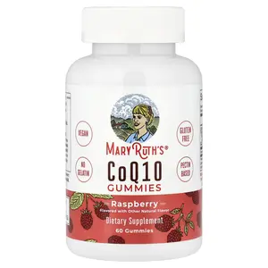 MaryRuth's CoQ10 Gummies, Raspberry, 60 Gummies (60 mg per Gummy)