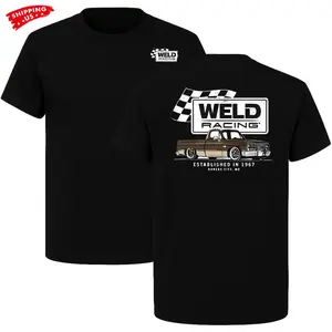 Weld Racing Classic Truck T-Shirt, Vintage Lowered Pickup Graphic Tee Established 1967 for Racing & Custom Truck Fans
