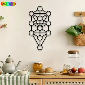 1pc Interconnected Nodes Metal Wall Art, Geometric Network wall Scupltures Mural, Intricate Craftsmanship, Perfect for Housewarming, Graduation Decor, Perfect for Office Studio Living Room Decor, Ideal Gift for Modern Design Enthusiasts.