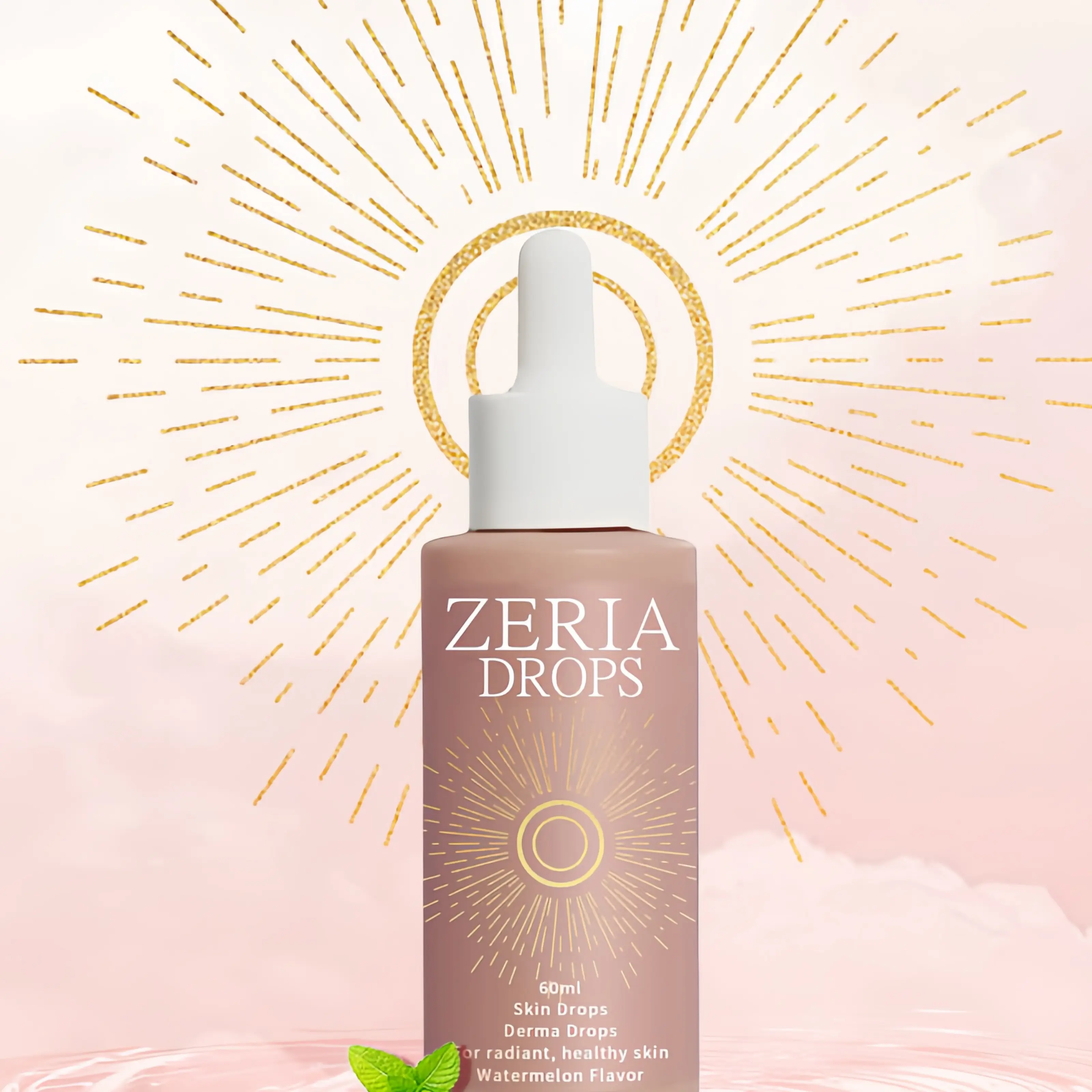 Sunless Tanning Drops for a Gradual Body Tan, Moisturizing Body Care with Vitamin E & Glycolic Acid, Brightening & Nourishing Drinkable Formula for Sensitive Skin, 60ml, Moisturizer