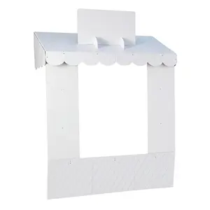 56" x 80" Customizable White Tabletop Hut Decorating Kit - 5 Pc.
