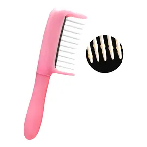 Hairbrush Hair, Oil Applicator Comb, Hands-Clean Oiling Brush for Quick Even Application, Wide Teeth Oil Distribution Comb with 5ml Container