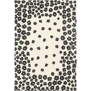 Superior 100% Cotton Printed Wildflower Area Rug, 2' x 3', Cream