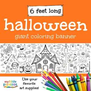 Boo-tiful Masterpiece Giant Coloring Banner