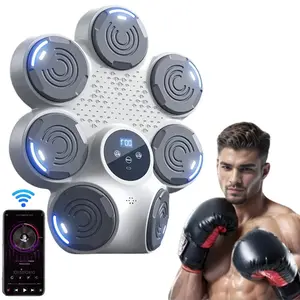 9 Speeds Music Boxing Machine Smart Bluetooth Wall Mounted Music Boxing Trainer Home Electronic Boxing Target Punching Equipment