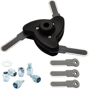 Weed Eater Blades for Gas Powered Weed Eater String Trimmer Head 3-Blade Universal Trimmer Head Attachment for Weedeater Grass Head for Weed Wacker Blade Replacement for