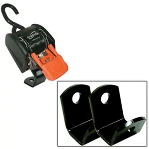 212 MAIN Fixed Floor Mounting Bracket, 45° Angle, Pair Set (CargoBuckle Model 16777)