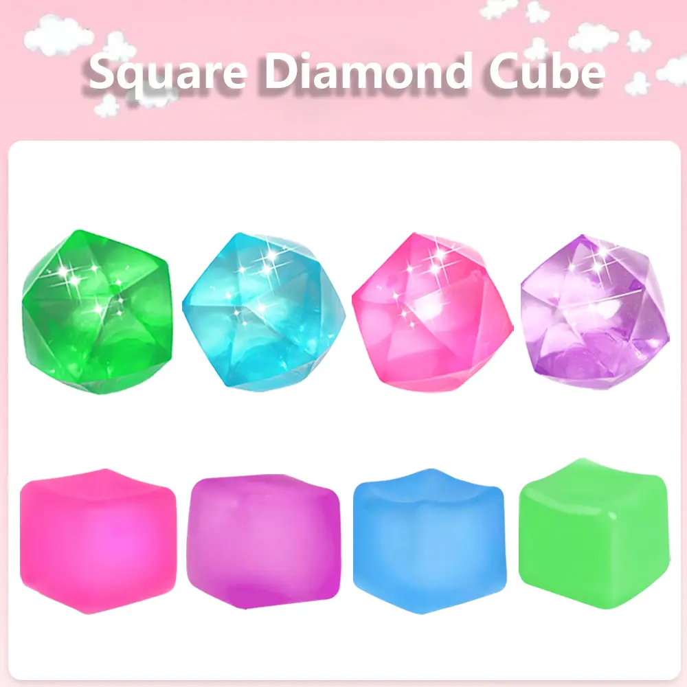 TTZZ Gel - Infused Stress Relief Fidget Cube: A Must - Have Sensory Toy for Adults & Kids | Soothe Anxiety Anywhere, Anytime