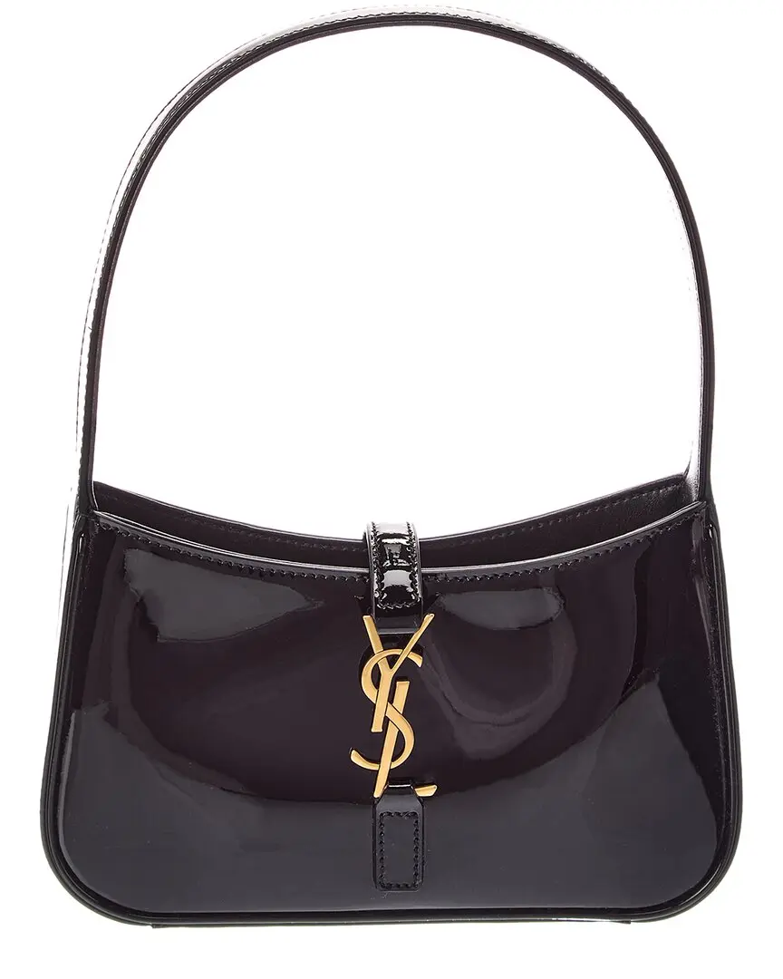 Saint Laurent LE 5 A 7 Mini Patent Hobo Bag