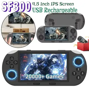 Portable Handheld Game Console Sf3000, IPS Display Gaming Host, Perfect Gift for Adults & Retro Game Enthusiasts, Non-Button Cell Battery