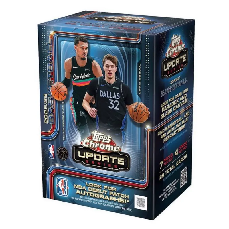 2025/26 Topps Chrome Update Series Basketball Value Box