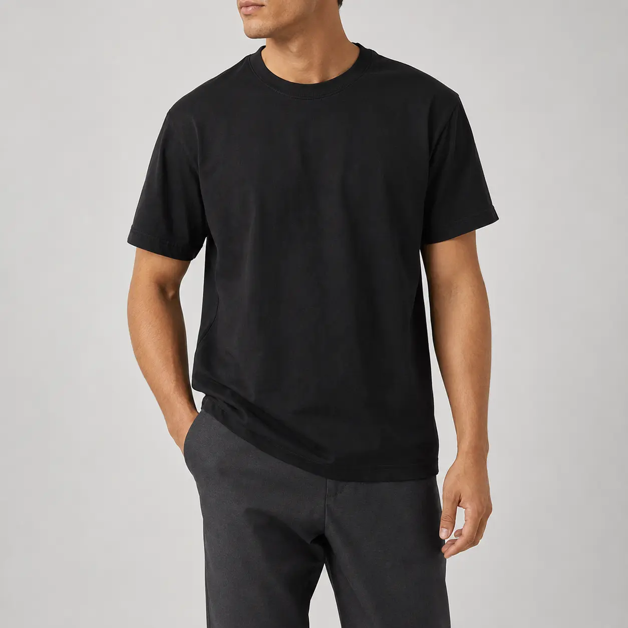 Unisex 100% Cotton Basic T Shirt Crew Neck Short Sleeve Relaxed Fit Casual Everyday Tee for Men Women
