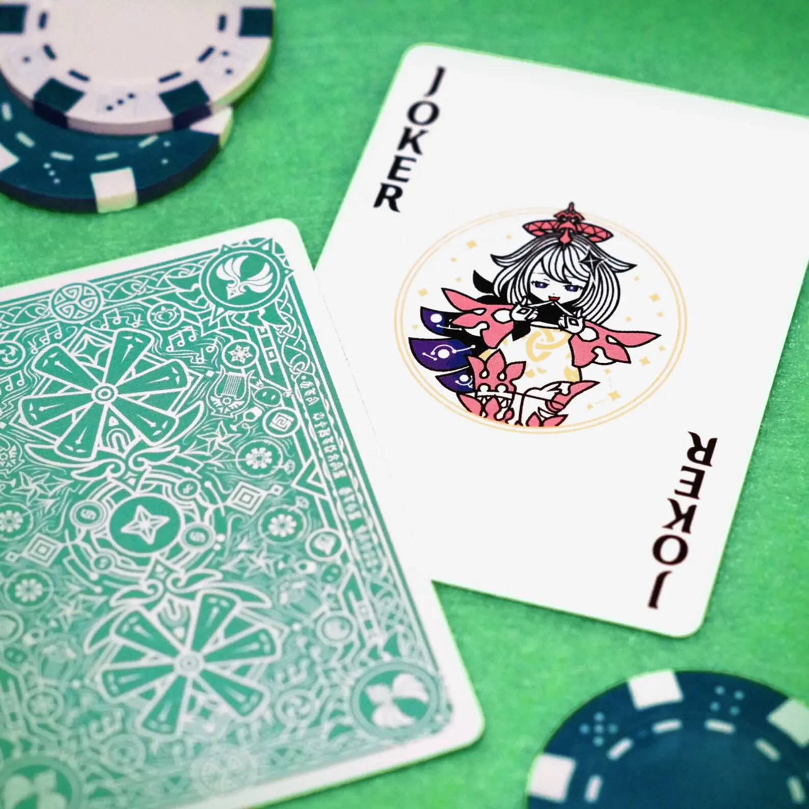 Genshin Impact Inspired Playing Cards |  54 Card Deck Game Night |  Fan Gift