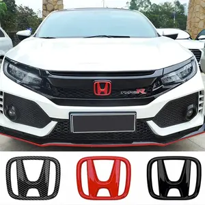 Car Badge Stickers Front Grille Trunk Steering Wheel Logo Accessories For Honda Civic CRV 10th 11th Gen Civic 10th Gen Accord