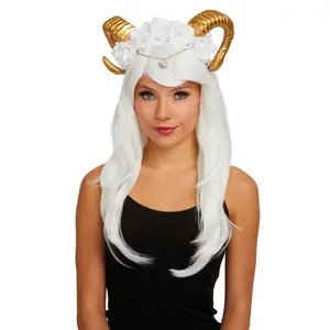 Gilded Rams Horns Headpiece