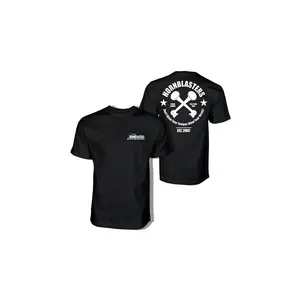 Hornblasters The Motto T-Shirt Crewneck Tee with Graphic Design, Est. 2002, Suitable for Men and Streetwear