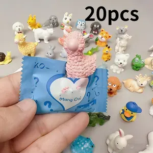 20pcs Random Blind Box Miniature Animal Toys, Realistic Simulated Small Gifts, Collectible Toy Set, Perfect for Kids and Collectors