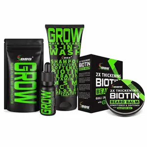 Best Beard Stuff Champion Beard Kit With Beard Growth Serum, Biotin Beard Balm and 11-in-1 Beard Wash