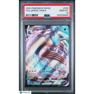 Lapras Vmax #050 2020 Pokemon Sword & Shield PSA 10