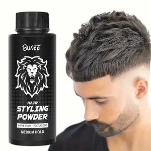 20g Bunee Styling Powder - Volumizing & Texturizing For Natural Look, Lightweight Oil-Control Formula - Strong Hold & Non-Sticky Finish