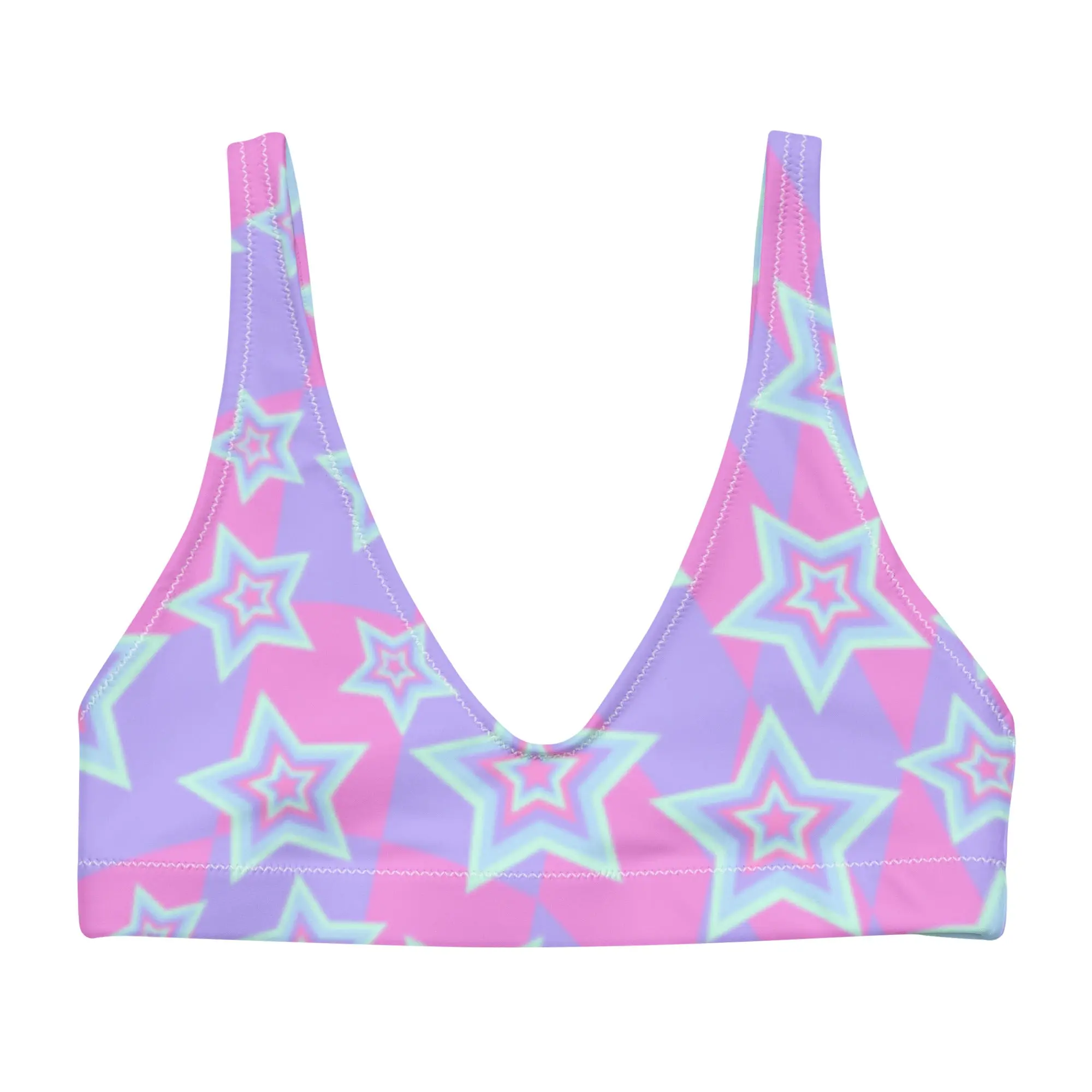 Pastel Stars Bikini Top