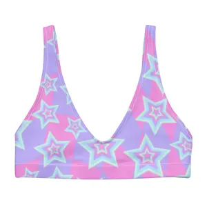 Pastel Stars Bikini Top