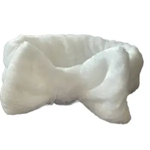 Soft Spa White Coral Fleece Headband