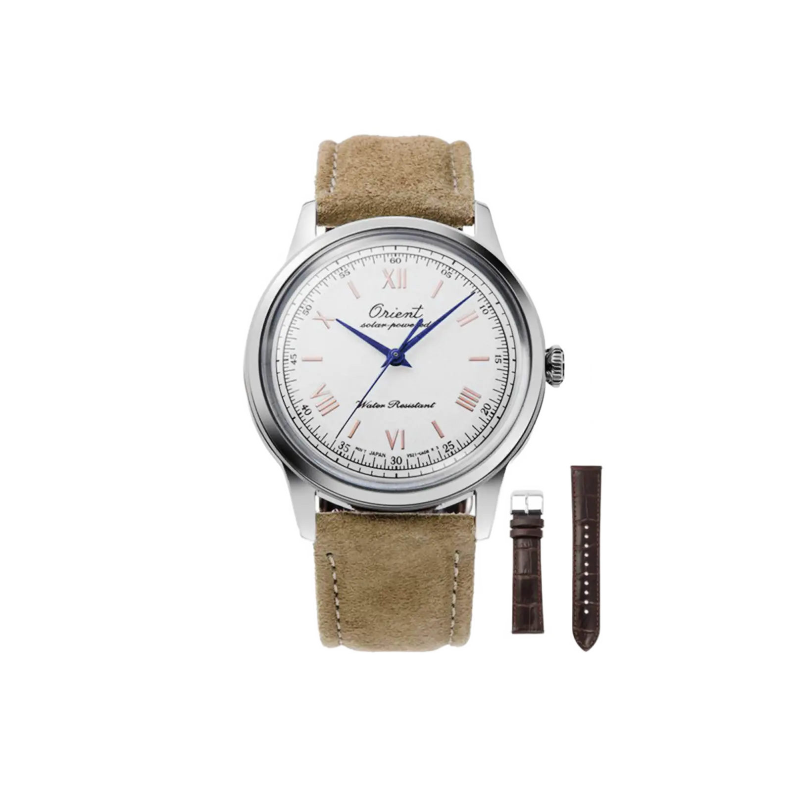 Orient 75th Anniversary Bambino Solar Quartz 38.4mm Dress Watch