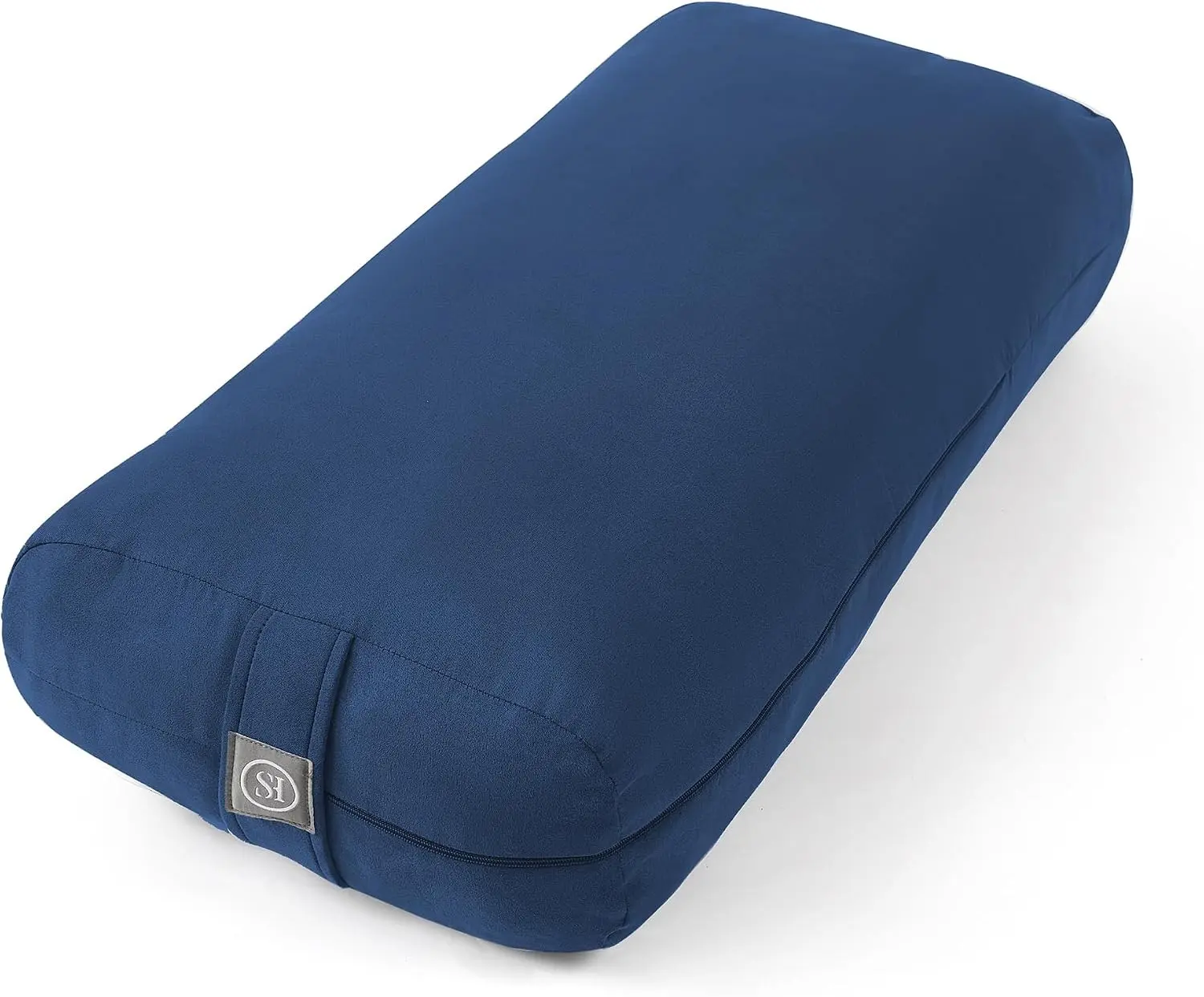 Meditation Cushion Bolster Pillow for Restorative Yoga – Supportive Cushion for Meditation, Pilates, and Relaxation – Filled with Buckwheat Hulls - Removable Cover
