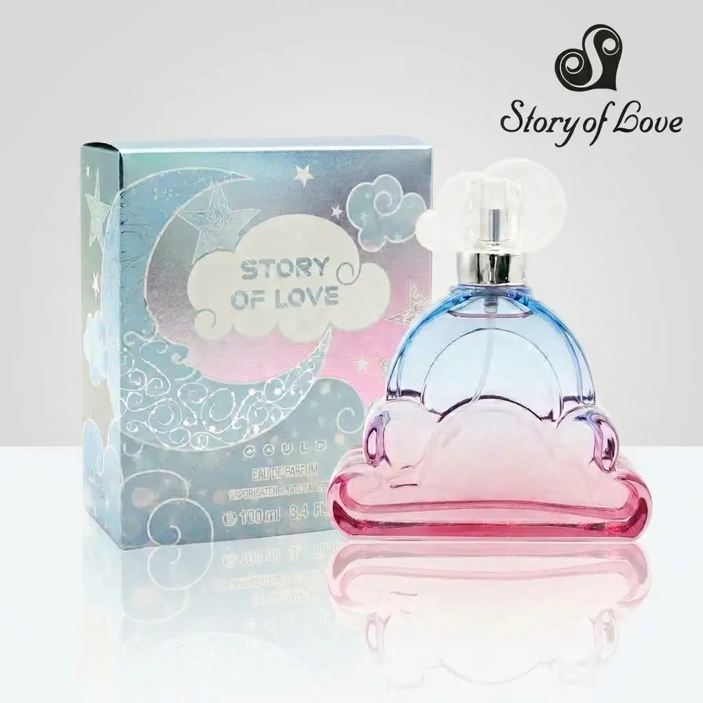 Women's Cute Story of Love Cloud Perfume 100ml (3.4 oz) - Sweet Fruity Floral Long Lasting Perfumes, Dreamy Aesthetic Fragrance Spray, Perfect Gift for Her