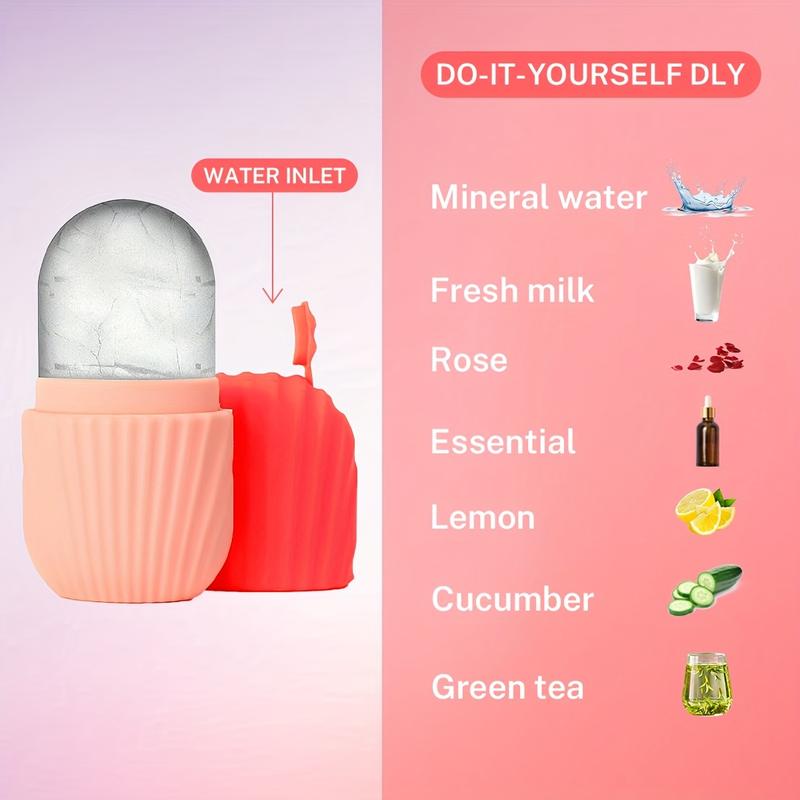 Facial massage ice cube set, including ice roller, blackhead removal tool, scraping board, ice roller to shrink pores, anti-wrinkle, skin massage care tools