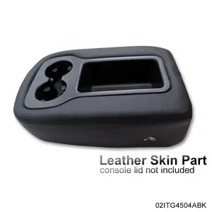 G-PLUS Leather Console Armrest Jump Seat Cover Fit For Chevy Tahoe Suburban Silverado, GMC Sierra Yukon 1500 2500 3500 2007-2014