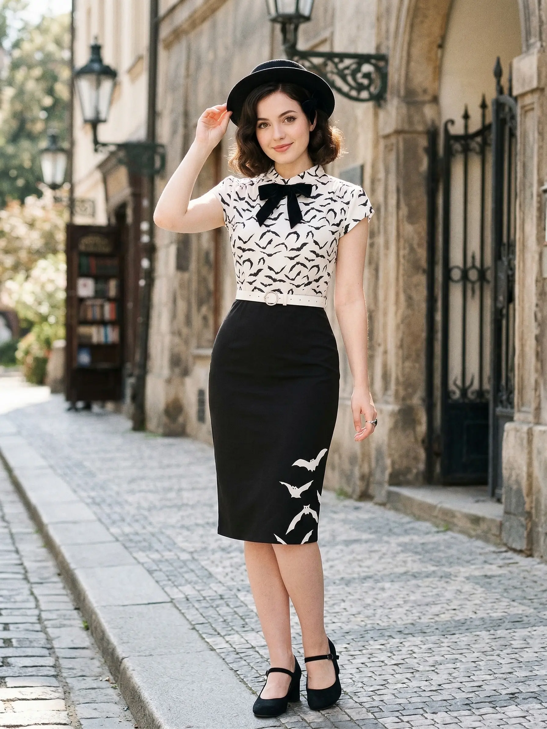 RETRO STAGE Women's 1960s Gothic Formal Pencil Dress - Elegant Formal Wear  for Women, Cap-Sleeve, Knee-Length, Bow Lapel, Back Zip, Polyester Fabric -  TikTok Shop